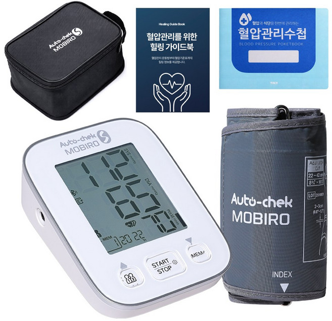 오토첵 모비로S 자동전자 혈압계 블루투스 가정용 혈압측정기 1대, 1개, TMB-2284-B