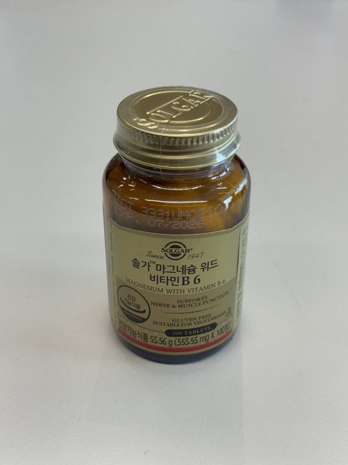 솔가 마그네슘 위드 비타민 B6, 100정, 1개