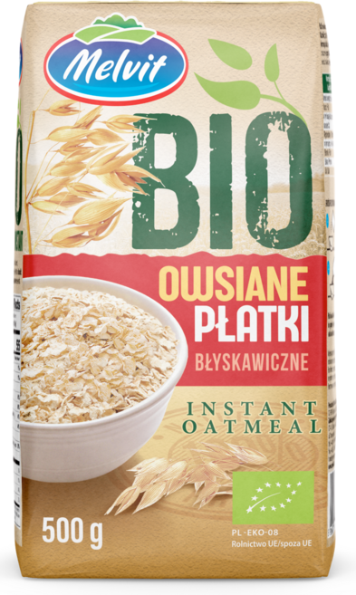 멜빗 폴란드 고식이섬유 유기농 퀵 오트밀, 1개, 500g