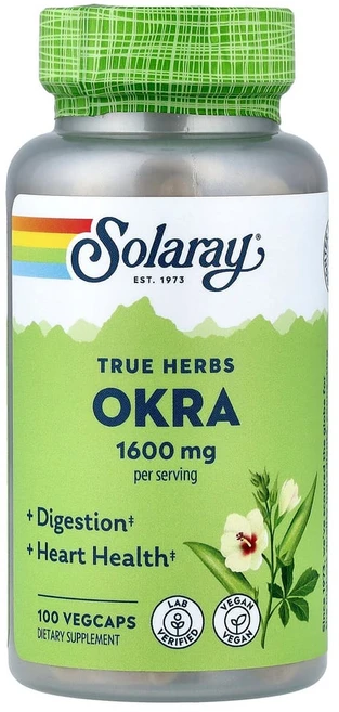 솔라레이 오크라 1600mg 베지 캡슐 100정(캡슐 1정당 400mg), SOR23887, 100정, 1개 - 쿠팡