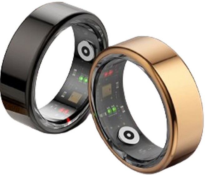 TENEB 스마트링 남녀공용 웨어러블 반지 수면 패턴 모니터링 건강분석 한국어 앱, 8호, GOLD