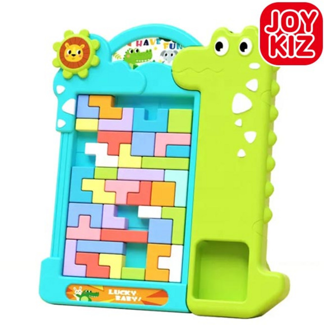 조이키즈 두뇌 트레이닝 테트리스 보드게임 테트리스 블록 퍼즐, 상세 설명 참조, 1개