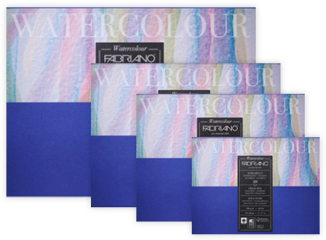 파브리아노 뉴워터칼라 300g 코튼25% 고급 수채화 스케치북 1면제본NW06(240x320), NW06(240x320), 1개