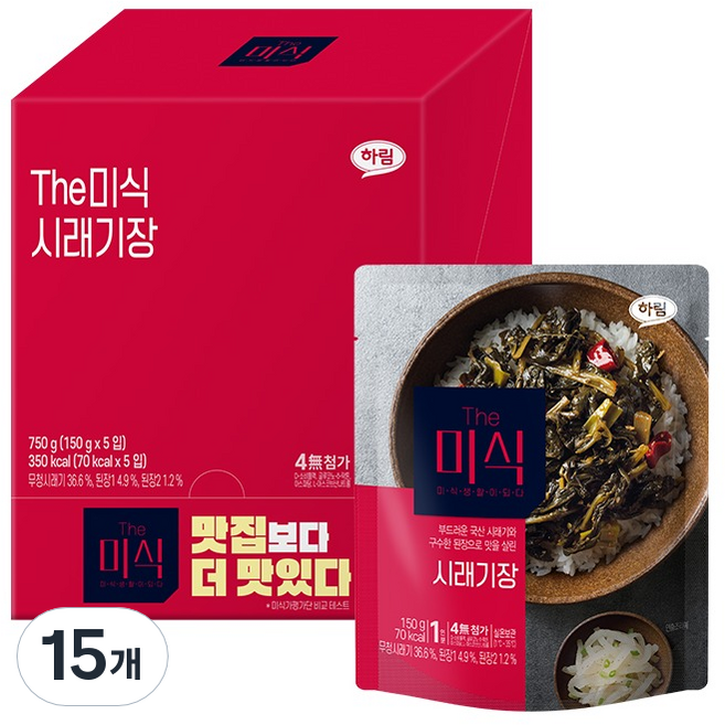 더미식 시래기장 덮밥소스, 150g, 15개