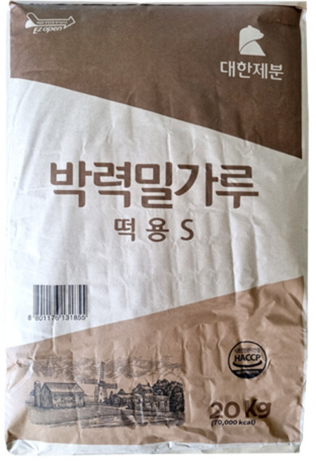 대한제분 박력밀가루 떡용밀가루 20kg, 1개