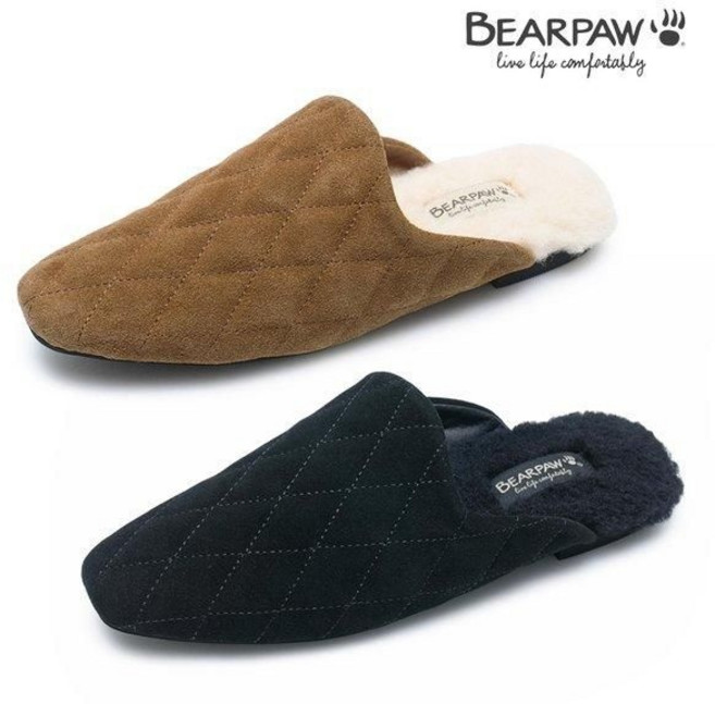 베어파우 GEORGIA 여성 방한 뮬 슬리퍼 2종 K2692001PCK2692002PC-W [백화점 매장판]