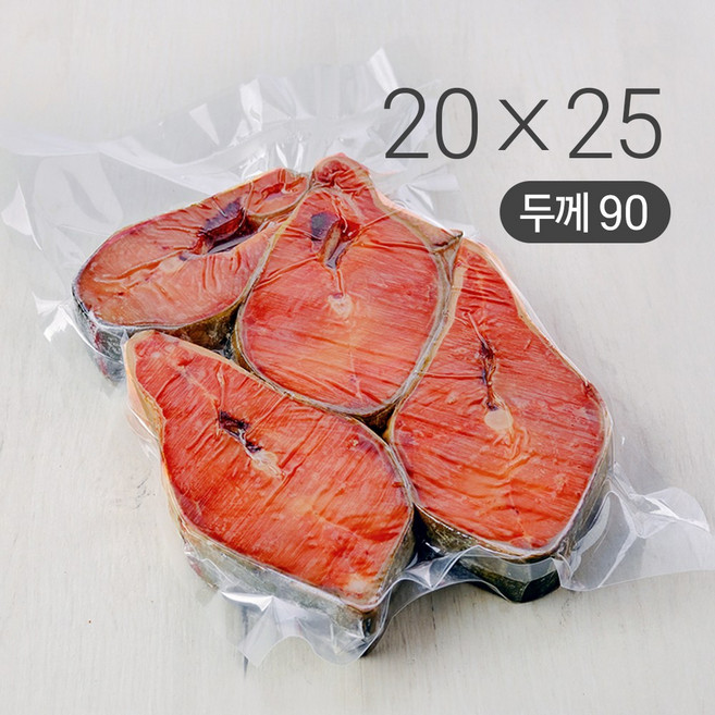 홍진포장 업소용 진공포장지 100장 (두께 90) 사이즈 39종 나일론 진공포장비닐, 1세트, 업소용 진공포장지 두께90, 20x25cm - 100장 (장당80원)