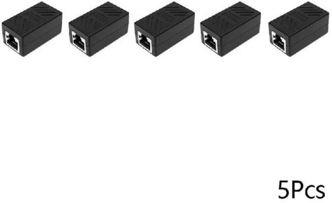 이더넷 케이블 커플러 LAN 커넥터 RJ45 Cat7 Cat6 Cat5e 이더넷 케이블 연장 어댑터 암에서 암으로 5 10 20 개, 5Pcs, 1개