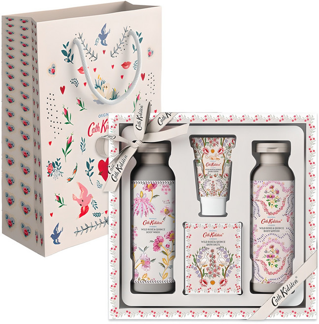 캐스키드슨 와일드로즈 앤 퀸스 인덜전트 바디세트 + 쇼핑백, 1세트