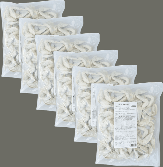 한만두 진한 갈비만두, 6개, 1.2kg