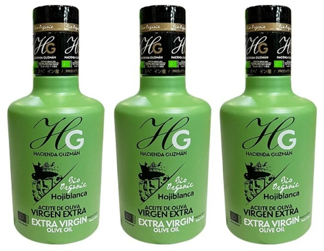 HACIENDA GUZMAN 유기농 Hojiblanca 엑스트라 버진 올리브 오일 250ml, 3개 - 쿠팡