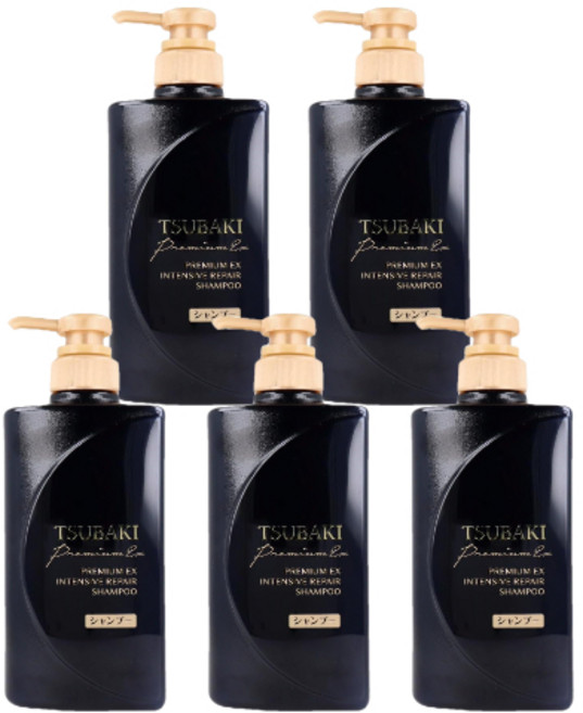 츠바키 프리미엄 EX 인텐시브 리페어 샴푸, 5개, 450ml