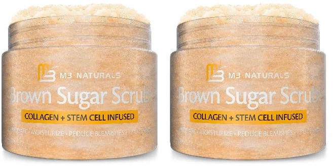 M3 Naturals 브라운 슈가 스크럽 340g 2팩 - 쿠팡