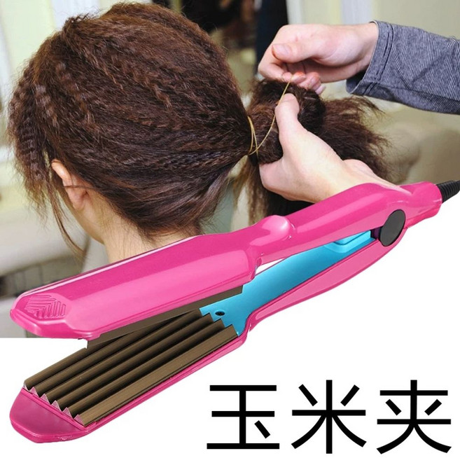 나이아가라고데기 물결펌 히피펌 미니 고데기 다이렉트 볼륨, B. 장미빛 옥수수 집게, B. 장미색