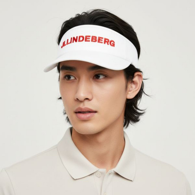 제이린드버그 남성 골프 썬캡 빅터 바이저 MAC08259 0000, 단일사이즈, White