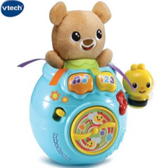 브이텍 스마트 피카부 베어 에듀볼, 혼합색상, 2개