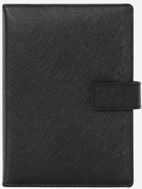 마뜨 [속지증정] 사피아노 소가죽 올해 만년 다이어리 콤비 블랙 스틸블루 D72023, (검정+스틸블루)D72023