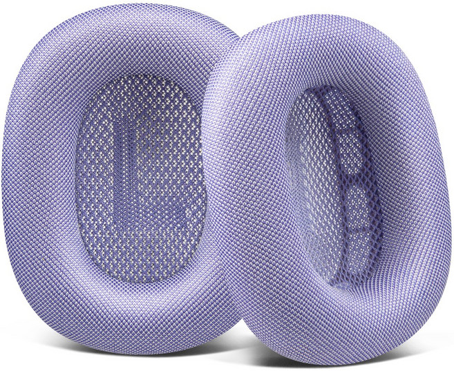 SOULWIT 교체용 이어패드-호환 모델 Airpods Max 에어팟 맥스 헤드폰 내구성 있는 메쉬 패브릭 소재 1쌍, Purple, Mesh Fabric, 1개