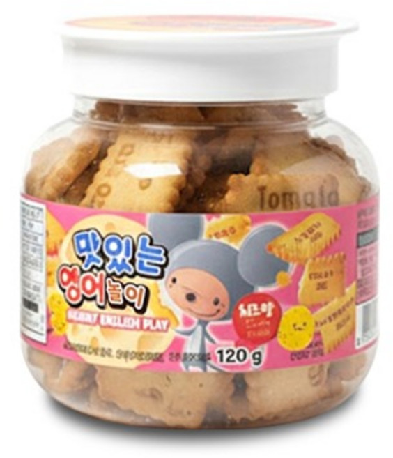 맛있는 영어놀이 120g 치즈맛 영어단어과자 영어공부과자 영어공부