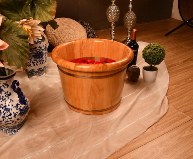 족욕기 발이 편해지는 편백 건식족욕기, B.지름41cm높이26cm삼나무통, 1개