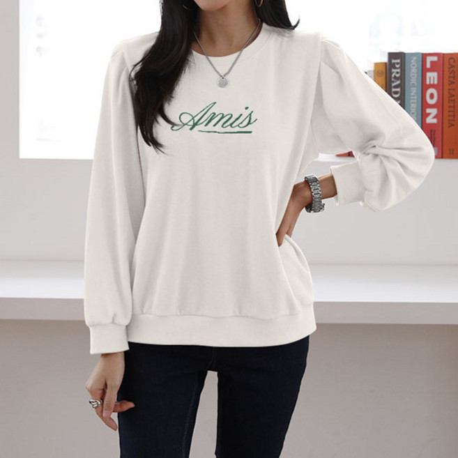 마이쏭 여성 아미스자수퍼프맨투맨