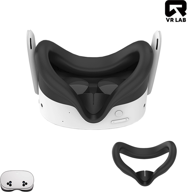 VR연구소 메타 퀘스트3S 전용 실리콘 안면폼 빛샘방지 커버 오큘러스 악세사리, 1개