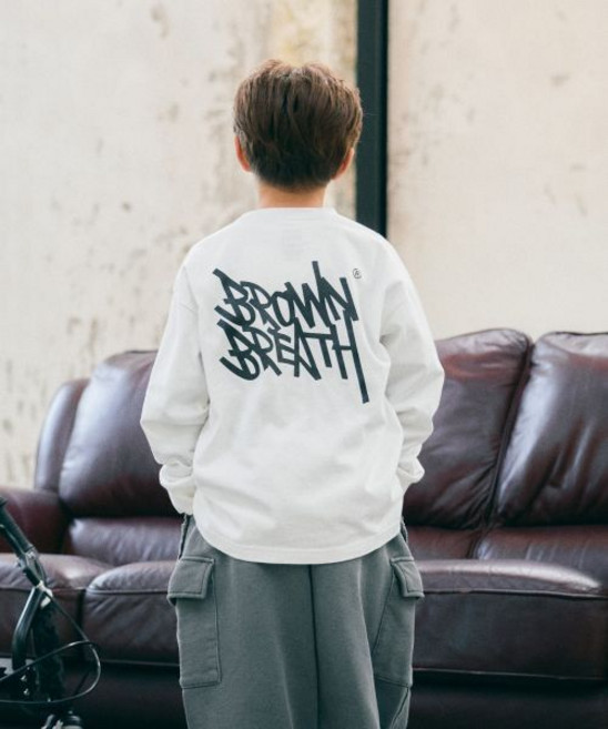 브라운브레스 KIDS brownbreathkids KIDS TAG LONGSLEEVE - WHITE
