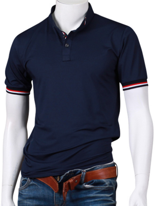 스댕클럽 남성용 실크 아이스 차이나 쿨링 티셔츠 SOL2407