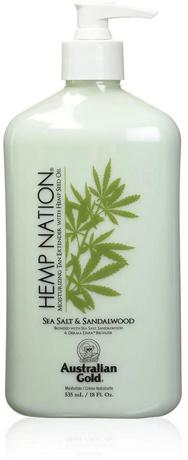 오스트레일리안골드 헴프 네이션 바다 로션 Hemp Nation SEA Salt & Sandalwood 535ml, 1개