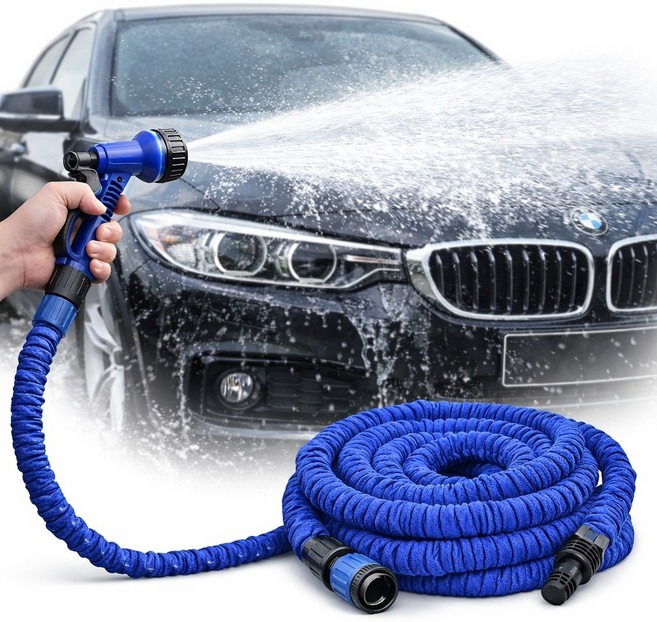 셀프세차 고압분사 확장형 물호스 30m 차량세척용, 단품