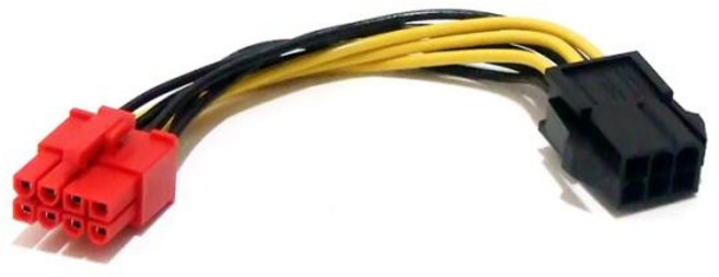 (에버쿨) PCIe 변환 케이블 EC-PW007 (10cm), 1개