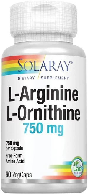 Solaray 자유 형태 L-아르기닌 및 오르니틴 캡슐 50개입, 50정, 1개 - 쿠팡