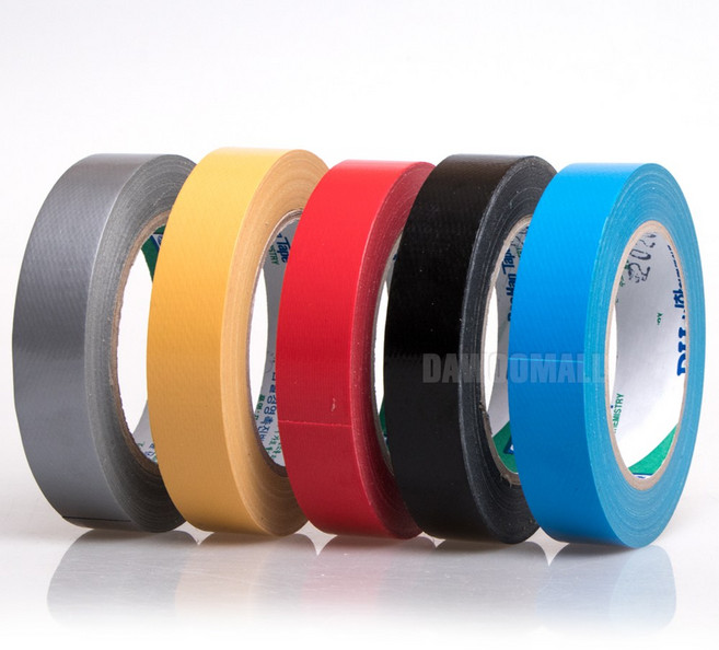 다우몰 국산 컬러 천 면테이프 24mm X 25M 강력 청테이프, 적색 24mm(폭) X 25M(길이)