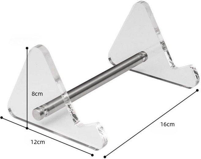 쓰임새 키보드 거치대 보관함 진열대 정리 아크릴, 투명 1단, 1개