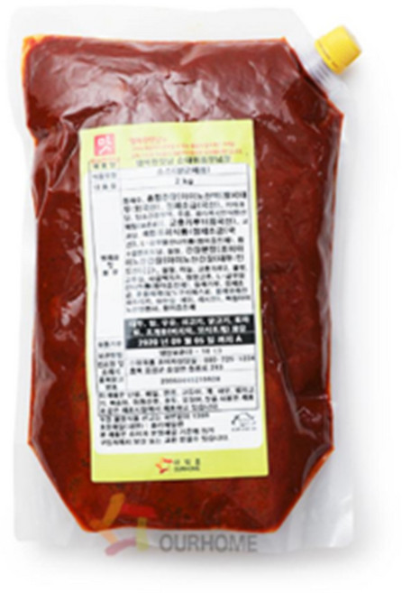 아워홈 순대볶음용 소스 2kg 순대볶음 양념장, 2개