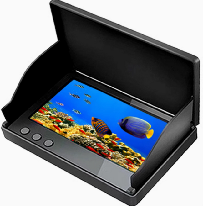 어군 탐지기 LCD 수중 어군 탐지 카메라 야간 적외선 투시경 모드, 어군탐지기+30m라인, 1개