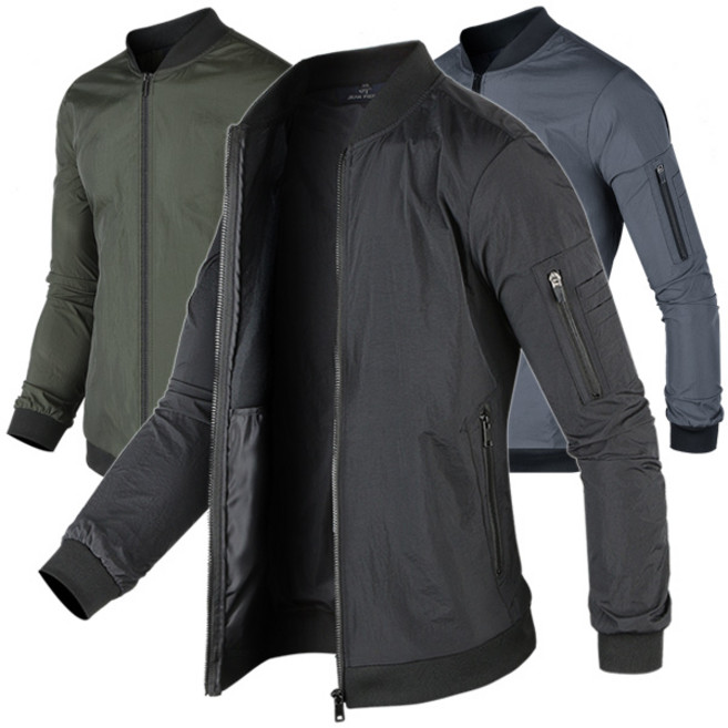 쟌피엘 여름 백화점용 남자 항공정퍼 바람막이점퍼 남성 블루종 윈드자켓 JP