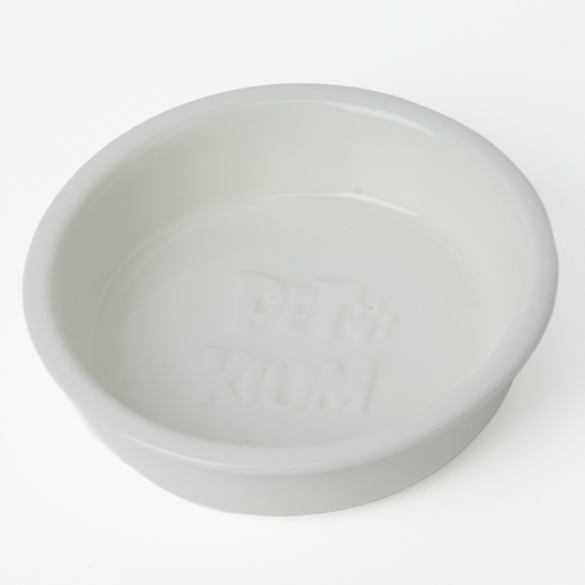 페키움 강아지 고양이 도자기 밥그릇 물그릇 6컬러, 1개, 화이트