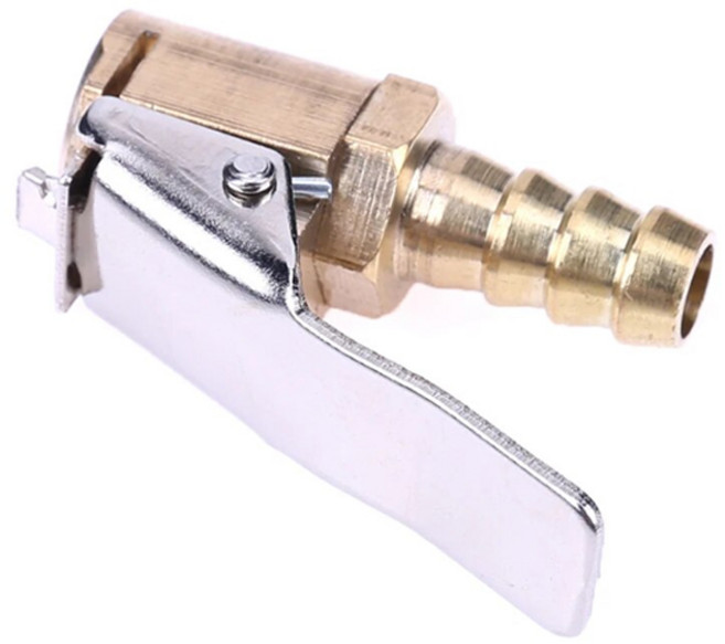 데일리쇼핑 8mm 에어척 호스 에어펌프 집게 타이어게이지 타이어밸브 공구주입 싱글, 3개