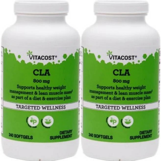비타코스트 CLA 800mg, 2팩, 240정 - 쿠팡