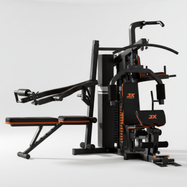 맥스코어 홈짐 하프랙 스미스머신 벤치프레스 헬스기구 운동기구 홈트 스쿼트랙 실내 등운동, 블랙, 홈짐세트