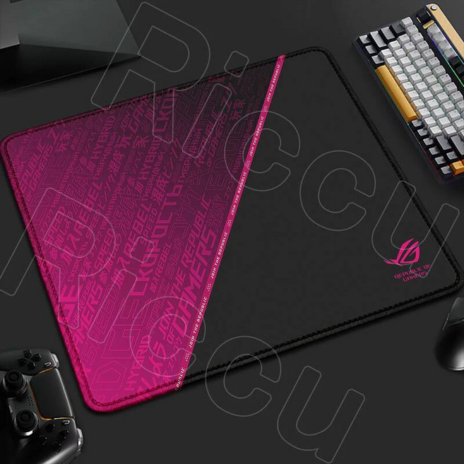 게이밍 장패드 HD 애니 마우스 패드 소형 Asus Rog 사무실 사각형 책상 매트 게임용 노트북 속도 키보드 PC, A-29, 22x18cm