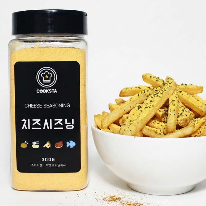 [쿡스타] 치즈시즈닝 - 치킨 감자튀김에 딱! 뿌링, 300g, 1개