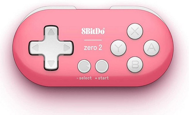 Nargos 닌텐도 스위치 윈도우 안드로이드 및 맥OS용 8Bitdo Zero 2 블루투스 키 체인 사이즈 미니 컨트롤러 (옐로우 에디션) 181822 4416420424, 핑크 에디션