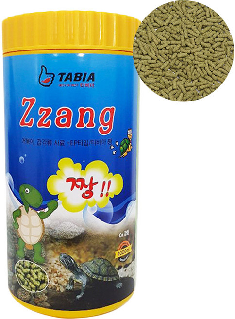 짱사료 거북이 사료 타비아 짱 거북이사료 1000ml 1L 1리터 수생 반수생 먹이 밥 빠른배송, 350g, 1개