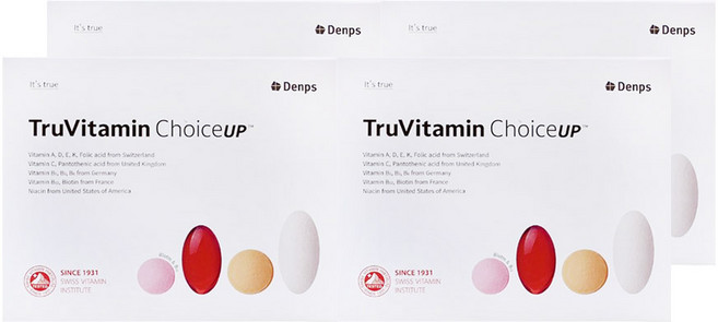 덴프스 트루바이타민 Choice UP 초이스업 1840mg X 30포 4개 / DY, 4박스