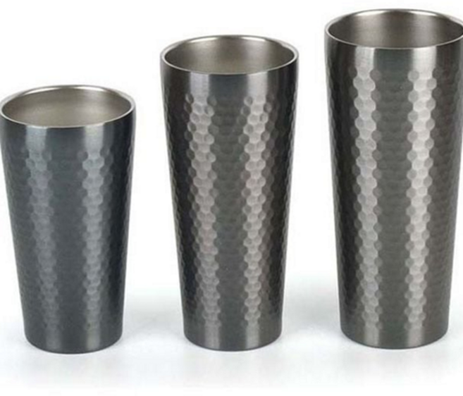 이중진공 컵 벌집 무광 진공 스텐 컵 보냉 믹싱 430ml 캠핑용 사무실 보온병 머그컵 텀블러 무늬 보온