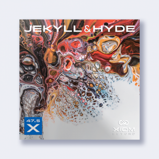 엑시옴 지킬앤하이드 X47.5 탁구러버, 흑색, 1개