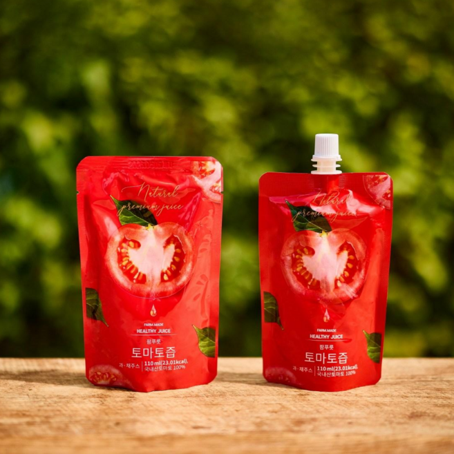 농부가 만드는 100% 갈아만든 토마토즙 토마토주스, 1박스, 110ml, 30포/일반형