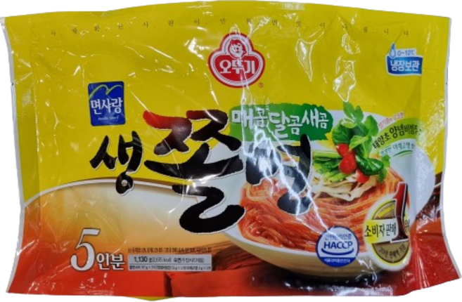 [트레이더스] 오뚜기 생쫄면 (5인분) 아이스박스포장 냉장식품, 1.13kg, 1개